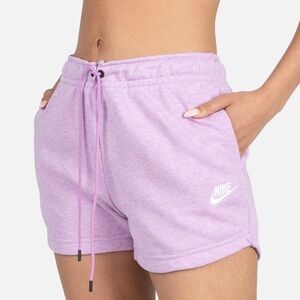 Nike Purple Athletic Shorts with Elastic Waistband